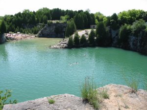 Swimming in the Elora Quarry